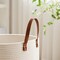 Tall Laundry Basket, Large Dirty Clothes Hamper with Leather Handle, Woven Rope Storage Basket for Blanket, Toy In Living Room, Bathroom, Bedroom